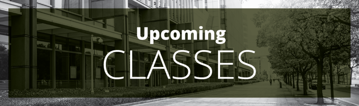 Upcoming Classes header